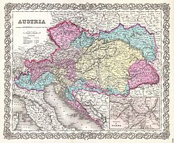 Území Rakouského císařství (k roku 1855)