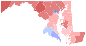 1968 US-Senatswahl in Maryland Ergebniskarte von county.svg