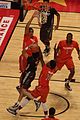 20140402 MCDAAG Justise Winslow and Karl Towns defend Devin Booker.JPG