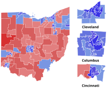 State House district results 2018 United States Senate election by State House District.svg