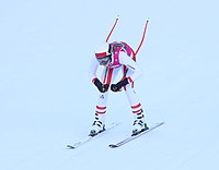 Maria Niederndorfer a Super-G versenyen