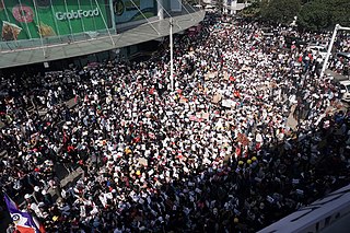 <span class="mw-page-title-main">Myanmar protests (2021–present)</span> Protests against the February 2021 coup