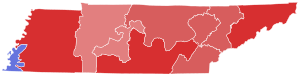 2022 Tennessee gubernatorial election by congressional district.svg