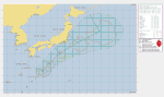 Forecast map for Tropical Depression 01W (Aghon)