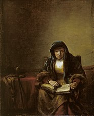 Old Woman with a Book, 1659