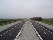 A37 seen from the viaduct "Erica". A37 Erica.JPG