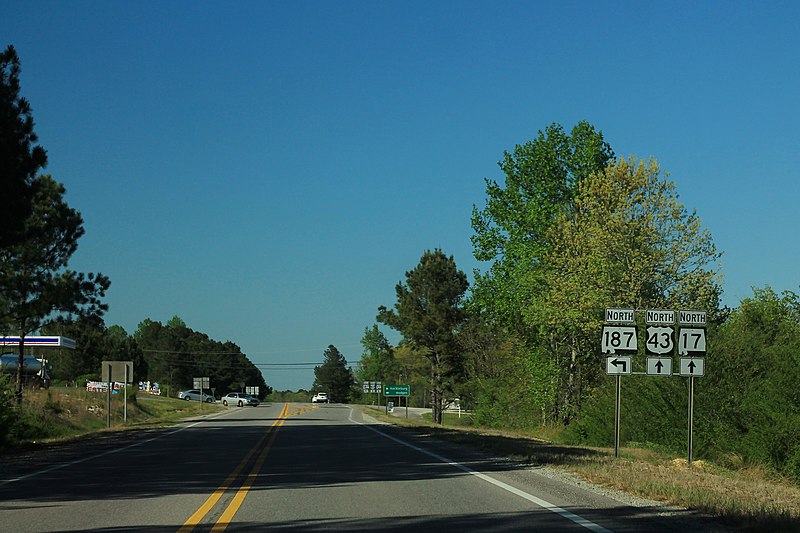 File:AL17 US43 North - AL187 North Signs (27814826748).jpg