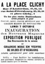 Miniatuur voor Bestand:A La Place Clichy Adv oct 1872.png