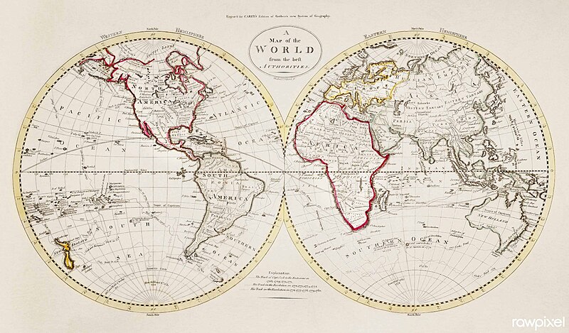 File:A Map of the World from the best Authorities (1795) from Carey's American Edition of Guthrie's Geography Improved. Original from The Beinecke Rare Book & Manuscript Library. Digitally enhanced by rawpixel. (50623708292).jpg