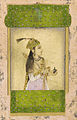 Una senyora noble, dinastia mogola, India. Segle XVII. Color i or sobre paper. Free Gallery of Art F1907.219.
