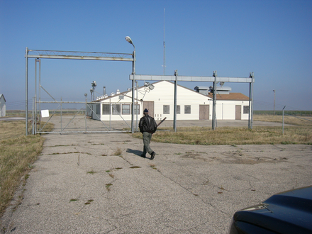 Buildings, masts and barbed wire in the middle of nowhere usually mean you shouldn't be there...