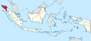 Localisation de la province d'Aceh en Indonésie.