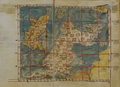 Image 25A 14th-century Byzantine map of the British Isles from a manuscript of Ptolemy's Geography, using Greek numerals for its graticule: 52–63°N of the equator and 6–33°E from Ptolemy's Prime Meridian at the Fortunate Isles. (from Cartography)