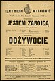 Afisz, Teatr Miejski w Krakowie, 1907