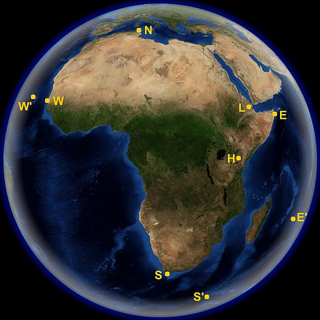 Pontos extremos de África