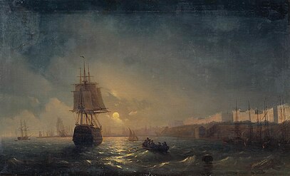 Havnen ved Odessa, Sortehavet, 1852
