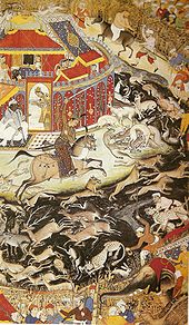 Akbar hunting with cheetahs, c. 1602 AkbarHunt.jpg