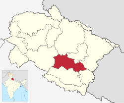 Location in Uttarakhand, India