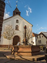 Monument zone in the town center of Alsterweiler