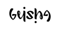 Ambigram geisha. 180° rotatiesymmetrie