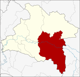 Kabin Buri-distriktet - Kort