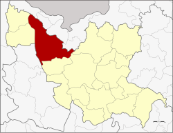 Map of Udon Thani, Thailand, with Ban Phue