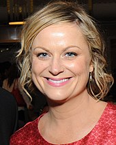 Chris Traeger's assignment to slash Pawnee budgets occasionally put him at odds with protagonist Leslie Knope (Amy Poehler, pictured).