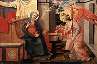 Filippo Lippi Annunciation. 117×173 cm.