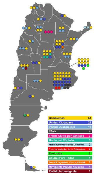 File:Argentinian Chamber of Deputies Election 2017 - Results by Province.svg