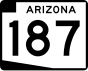 State Route 187 marker