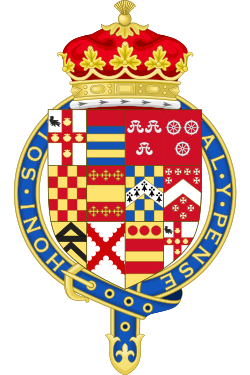 George Villiers, 1. hertug av Buckinghams våpenskjold