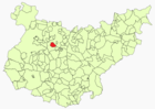 Расположение муниципалитета Арройо-де-Сан-Серван на карте провинции