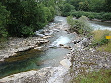 Confluence of the Gave d'Aspe and the Gave de Lourdios