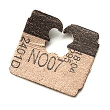 Price Tag Bread Clip. The color of plastic tags on bread bag use to tell  you which day of the week bread was baked on. Stock Photo