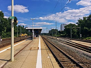 <span class="mw-page-title-main">Nürnberg Frankenstadion station</span> Railway station in Nuremberg, Germany