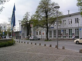 Street view of the station building