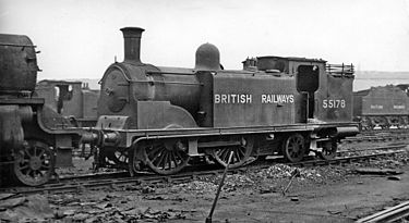 Ex-Caledonian Railway 0-4-4T no. 55178 at Balornock (St Rollox) Locomotive Depot in 1948 Balornock 2 (St Rollox) Locomotive Depot geograph-2224075.jpg