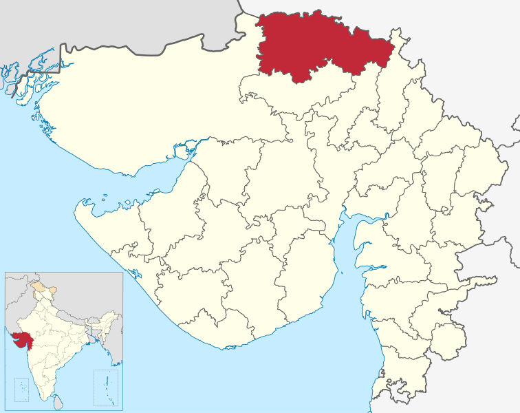 File:Banaskantha in Gujarat (India).svg