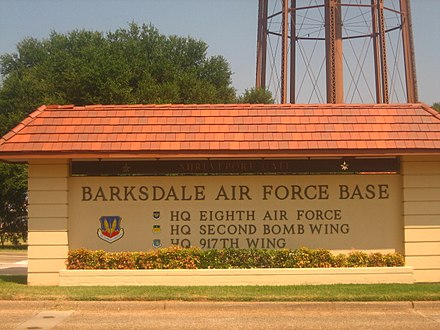 Entrance to Barksdale AFB