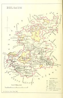 Belgaum 1896 map
