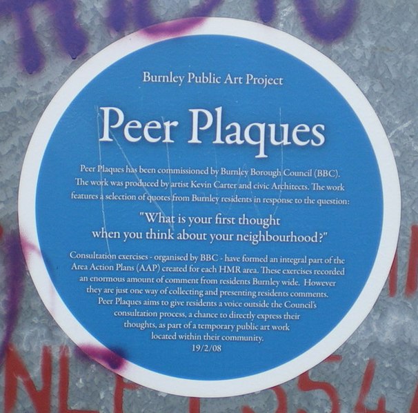 File:Blue plaques with a difference and these are Peer Plaques - geograph.org.uk - 1590314.jpg