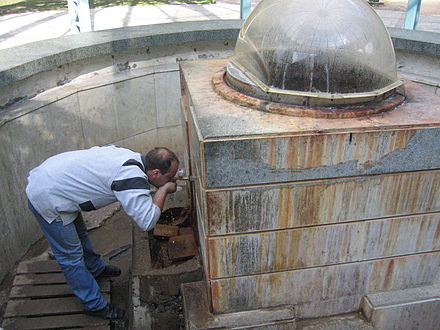 Public mineral water source in Borjomi