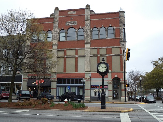 International Order of Odd Fellows Building on East Solomon Street (dated 1894) in Griffin