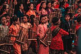 Angklung, traditional music instrument of Sundanese people from West Java