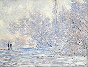 "The Frost at Giverny" by, Claude Monet