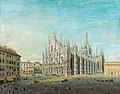 "Carlo_Bossoli_-_Piazza_del_Duomo,_Milan.jpg" by User:Sporti