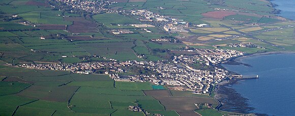 Aerial view of Castletown, Isle of Man