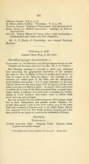 Miniatiūra antraštei: Vaizdas:Catalogue of the reptiles and batrachians found in the vicinity of Norway, Oxford Co., Maine (IA biostor-51693).pdf