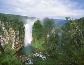 Catarata Arco Iris, Blick etwa von Nordosten