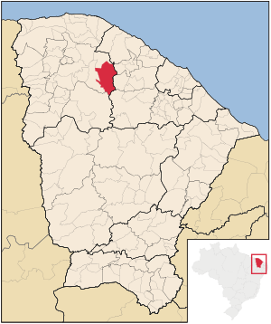 Localização de Irauçuba no Ceará